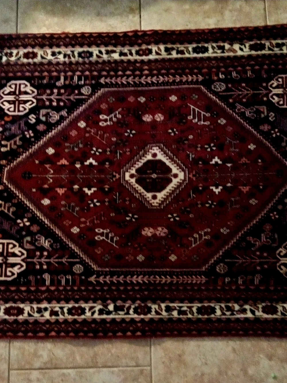Traditional Geometric Persian Area Rug - Picture 2 of 4